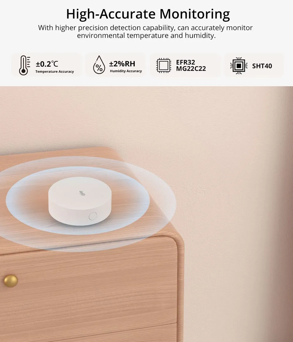 Sonoff SNZB-02P Датчик температуры и влажности ZigBee | SNZB-02P