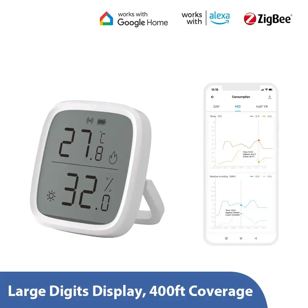 Sonoff SNZB-02D SNZB-02D ZigBee LCD интеллектуальный датчик температуры и влажности