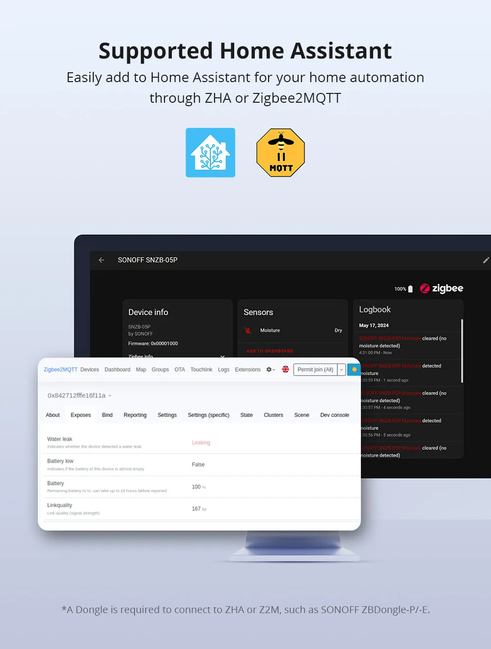 Sonoff SNZB-05P Датчик утечки воды ZigBee | SNZB-05P