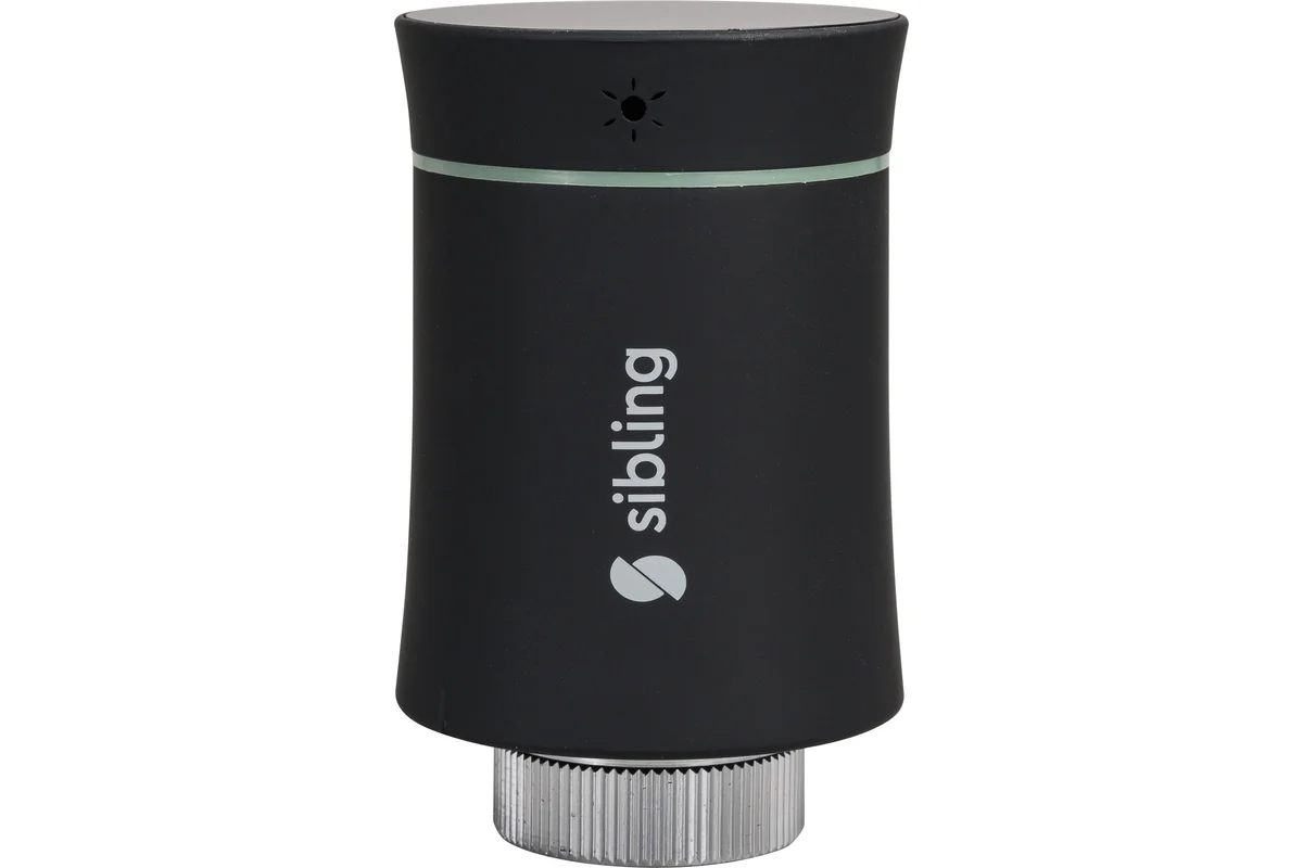 Sibling 00-01018465 Умная термоголовка для радиатора Sibling (черная)
