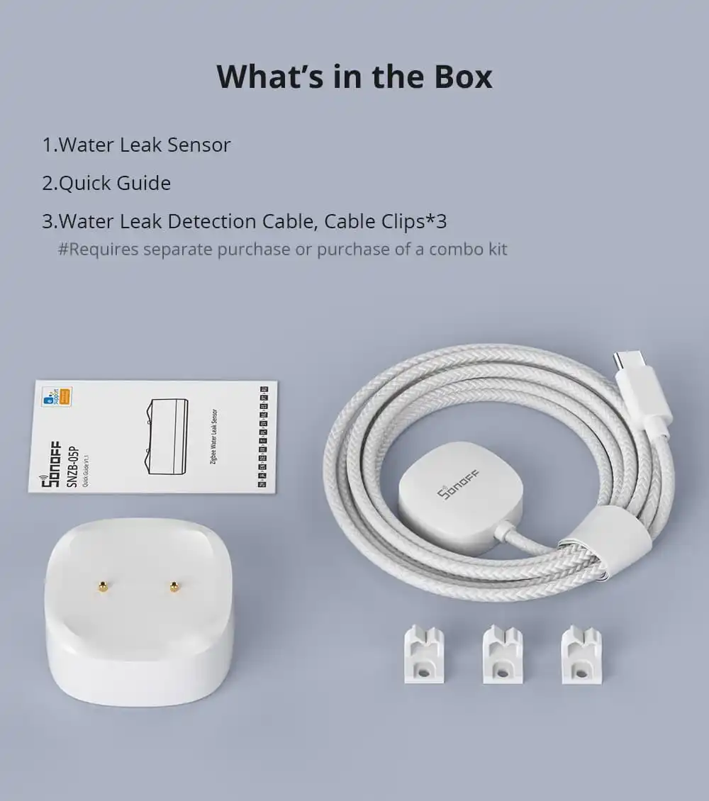 Sonoff SNZB-05P Датчик утечки воды ZigBee | SNZB-05P