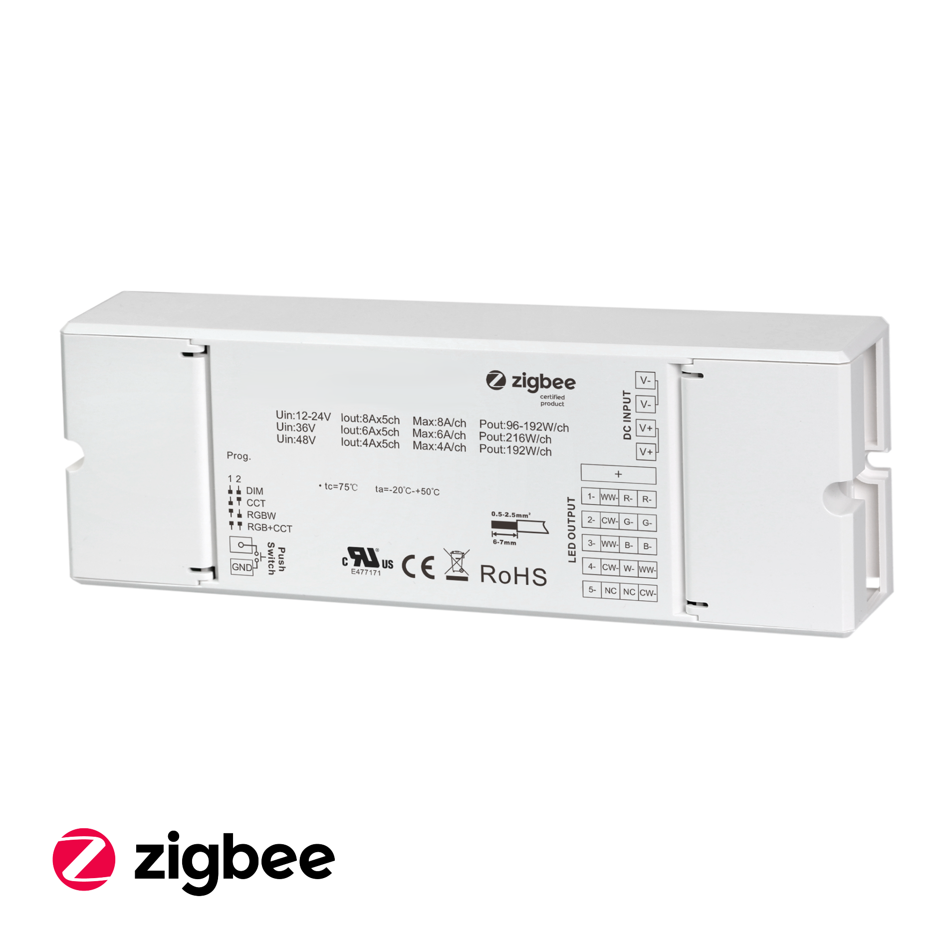 Inttechno INTZBDC5CH - Универсальный LED-контроллер 5-канальный